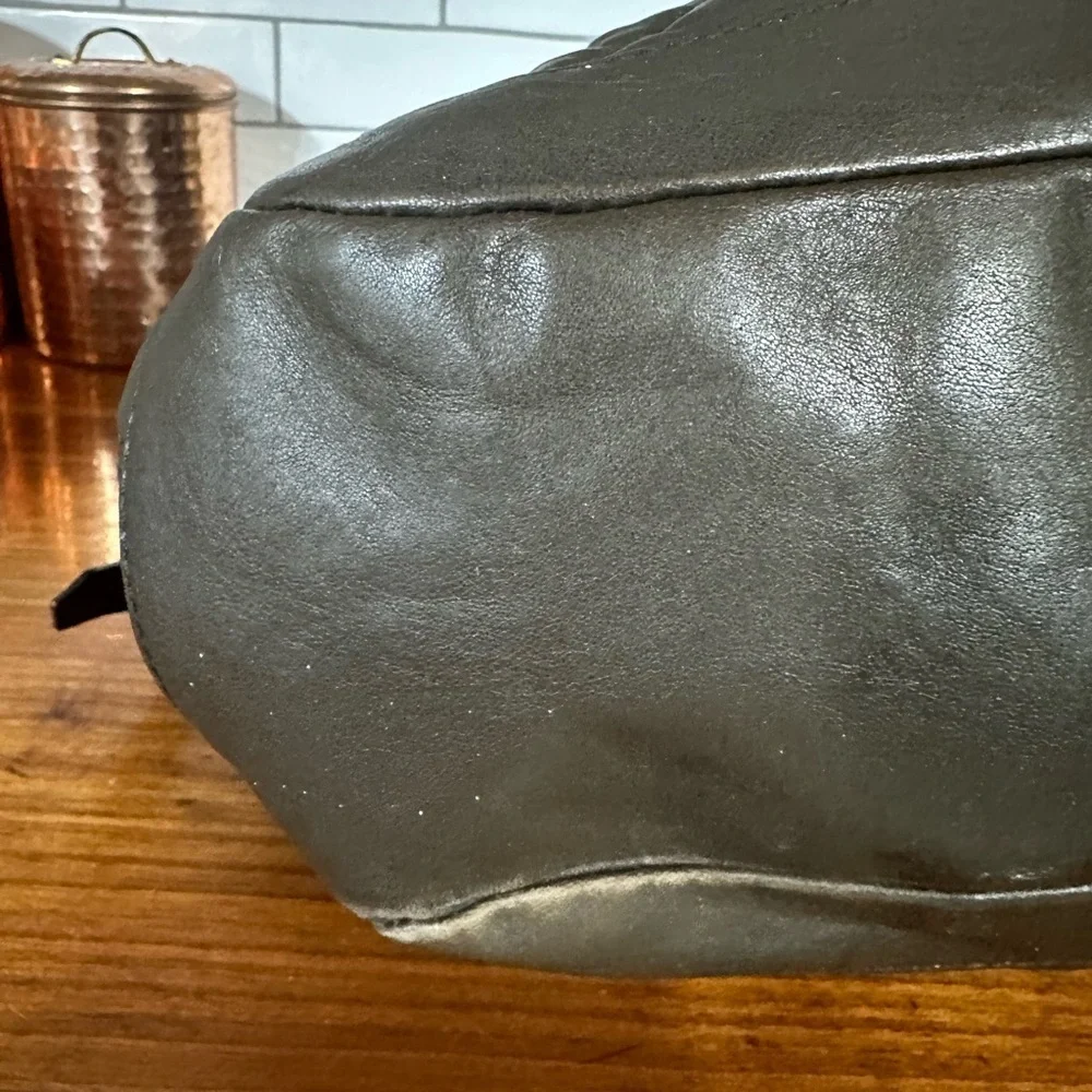 Burberry Quilted huge Leather Shoulder Bag in Dark Brown